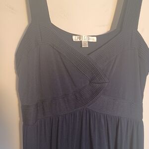 Womens navy blue sleeveless dress size petite medium
